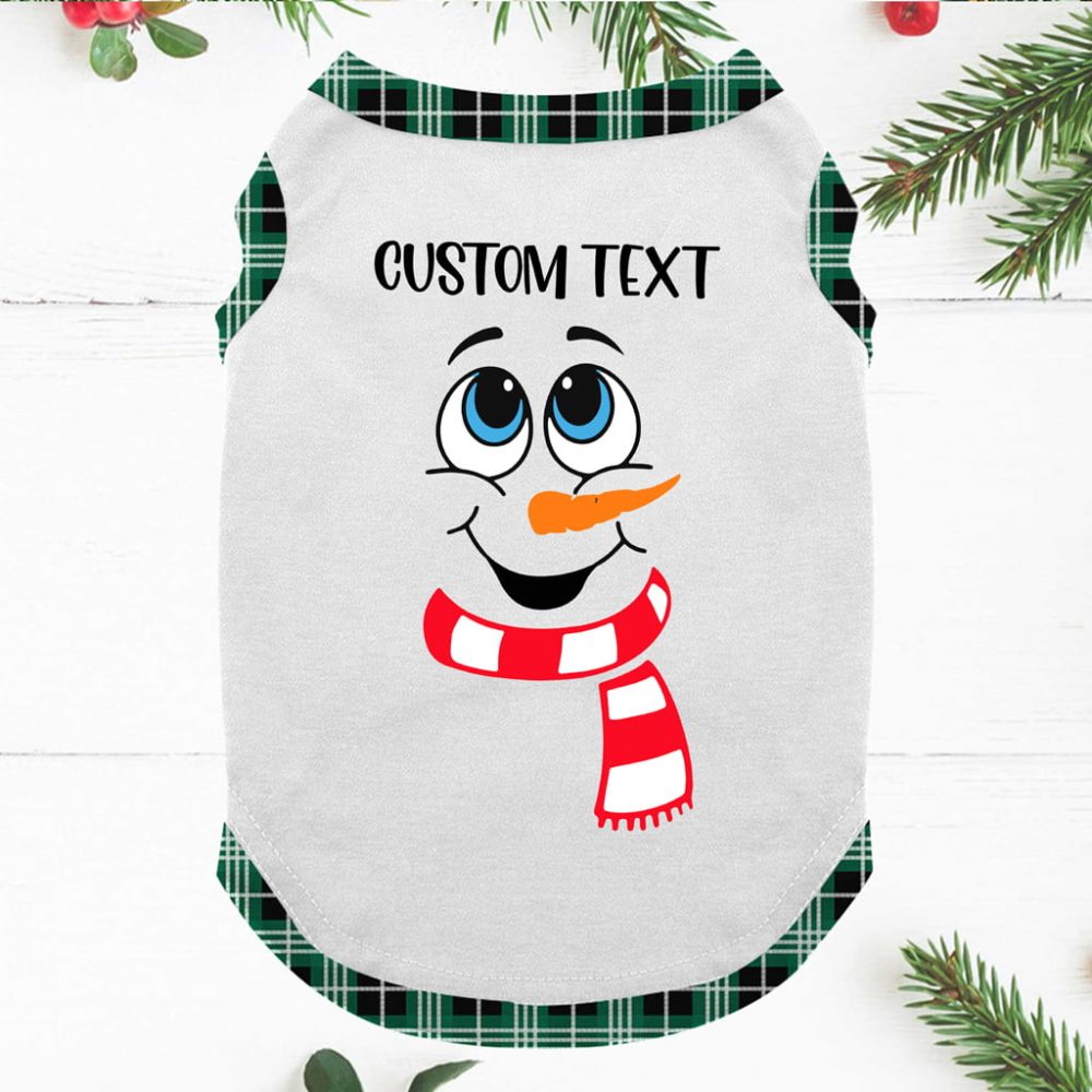 Cute Snowman Personalised Family Matching Christmas Pjs
