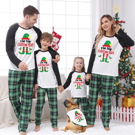 Elf Christmas Pyjamas Personalised Matching With Dogs