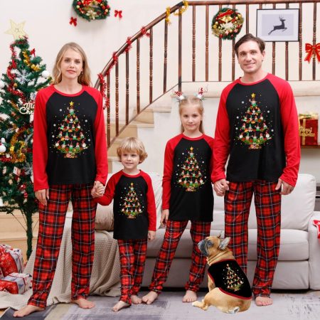 Gonk Christmas Tree Matching Family Pyjamas