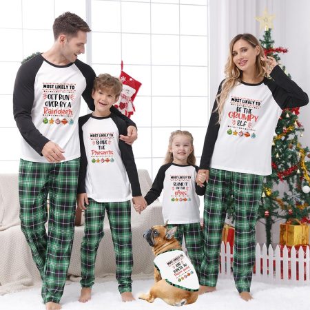 Most Likely To Personalised Christmas Pjs For Group