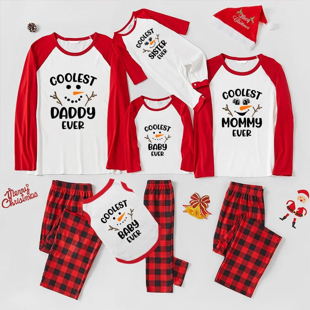 Snowman Christmas Family Pyjamas Personalised