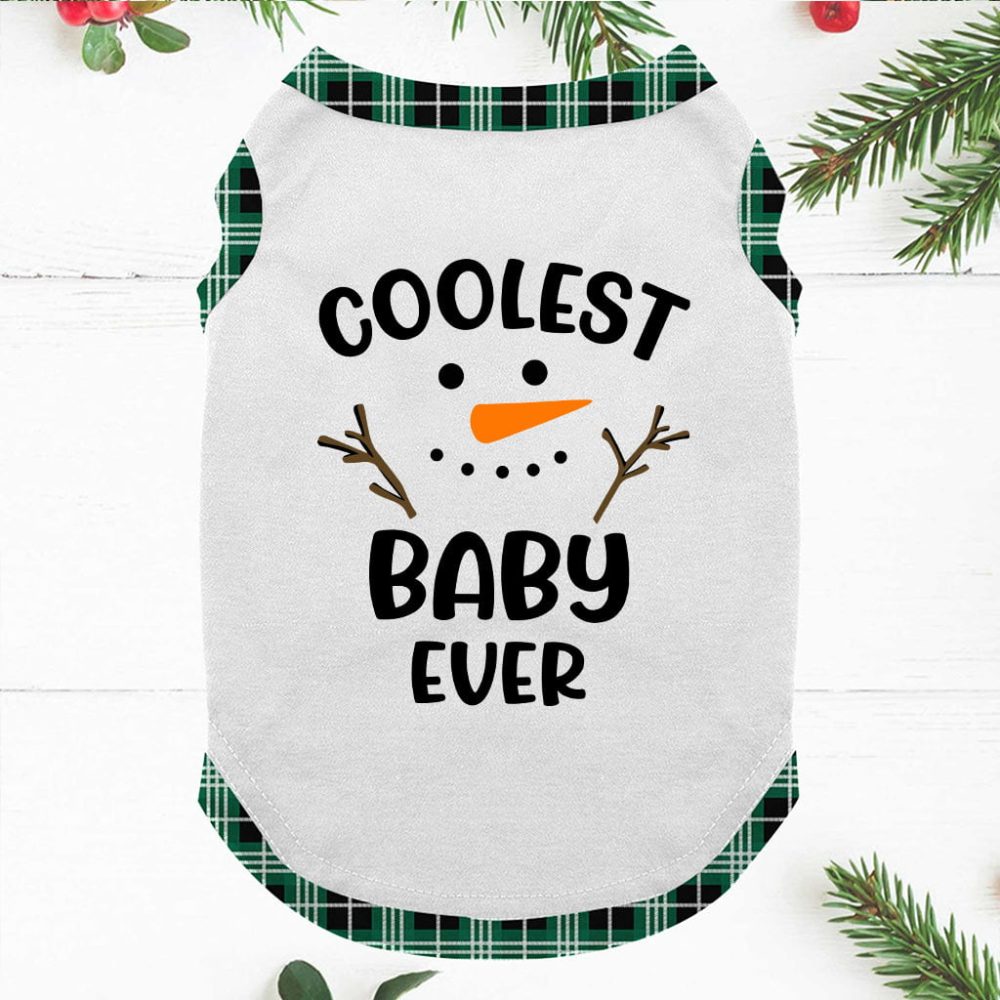 Coolest Snowman Personalised Family Christmas Pyjamas Uk