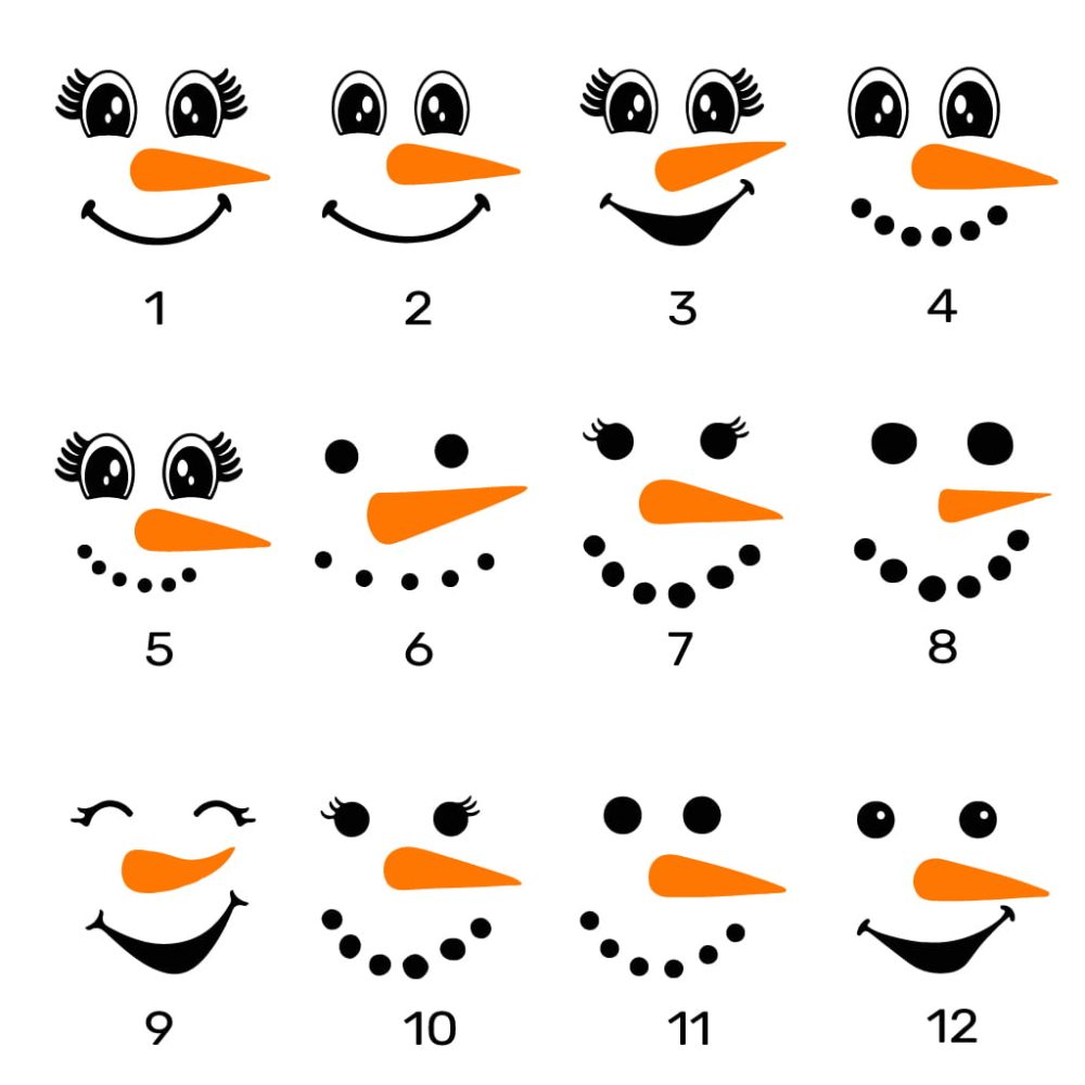 Custom Matching Christmas Jammies Funny Face Snowman