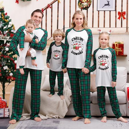 Chillin' With Snowmies Family Christmas Eve Pyjamas