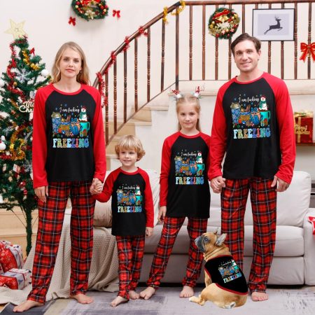Christmas Family Pyjamas UK with Snowman