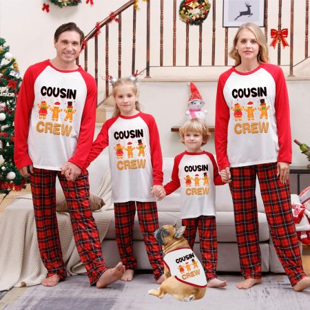 Cool Cousin Crew Family Christmas Pj With Dog
