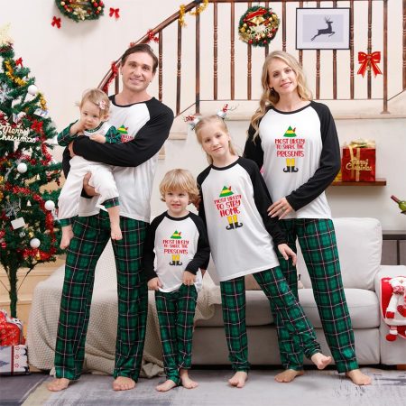 Elf Family Pyjama Sets For Christmas Personalised