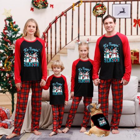 Family Christmas Pyjamas In The Style Snowman