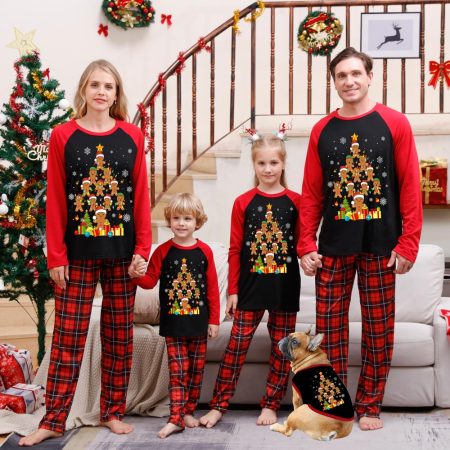 Gingerbread Family Christmas Pyjamas