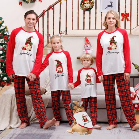 Matching Christmas Pyjamas UK With Personalised Gonk