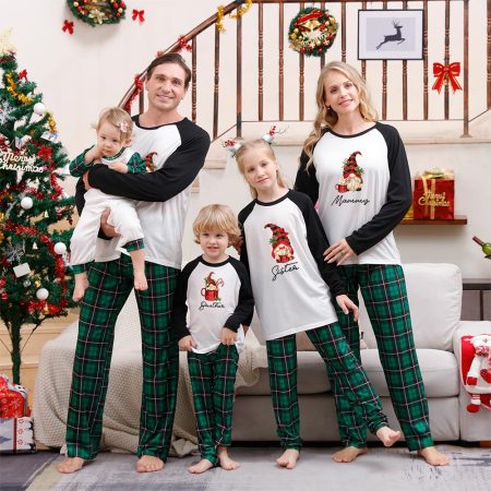 Personalised Funny Gonk Matching Christmas Jammies
